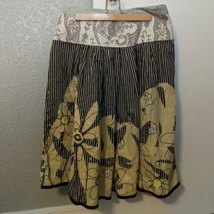 CAbi floral skirt